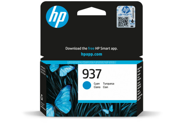HP Tintenpatrone 937 cyan 4S6W2NE OfficeJet 9110b/9120 800 S.