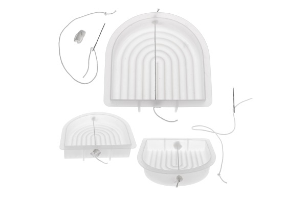 GLOREX Kerzengiessform 15x15x3cm 69732091 Bogen gross