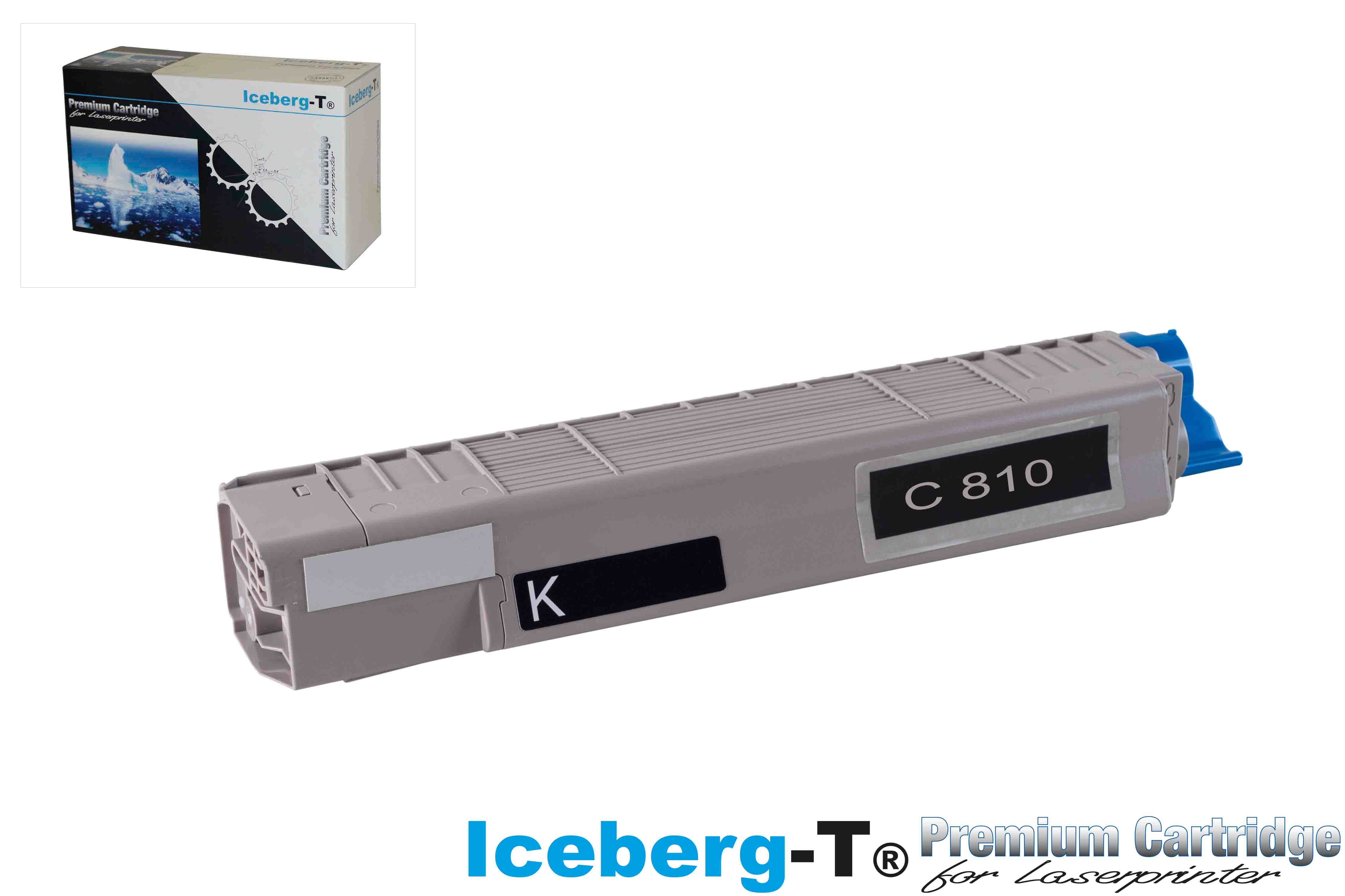 Iceberg-T Toner OKI C810 8'000 Seiten, black