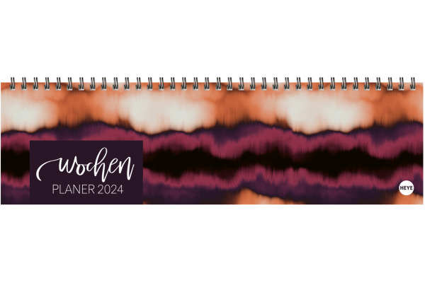 HEYE Wochenquerplaner Batik 2024 23449 32.5x9.3cm