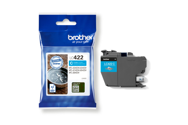 BROTHER Tintenpatrone cyan LC-422C MFC-J5340 550 Seiten