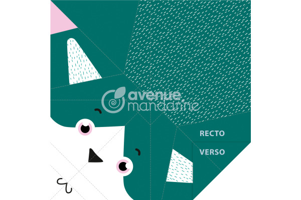 MANDARINE Origamipapier 12x12cm OR508C Mon petit Katze 20 Blatt