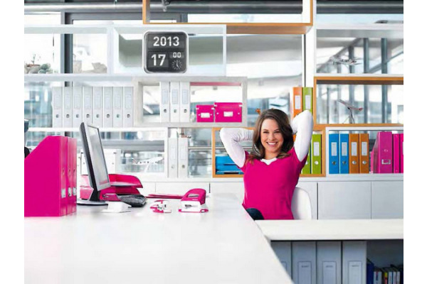 LEITZ Papierkorb WOW 15 Liter 52781036 blau