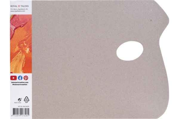TALENS Farbpalette 22.5x30cm 9067002M weiss, abreissbar 36 Blatt