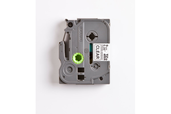 PTOUCH Band, strong/adh. schwarz/klar TZe-S121 PT-300 9 mm