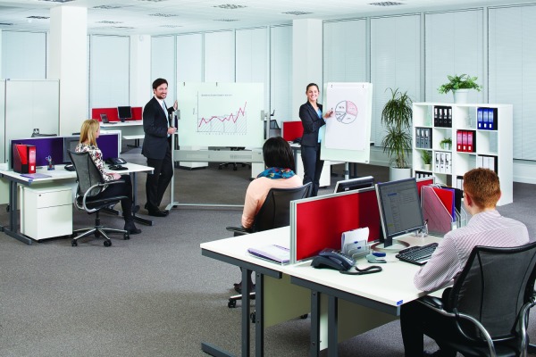 NOBO Glas-Flipchart 70x100cm 1903949 Diamond mobil