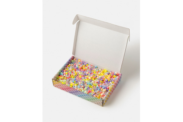 FOLIA Perlen Mix Pastel 500g 32531 Jumbo Pack, 9mm