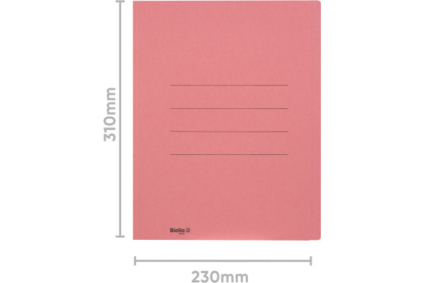 BIELLA Einlagemappe A4 25040045U rot 240g/m2 100 Stück