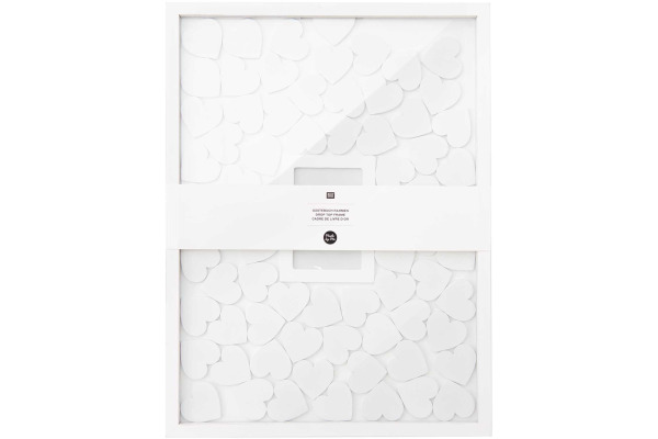 RICO DESI Gästebuch Rahmen 30x40cm 500189 inkl. 70 Holzh. weiss