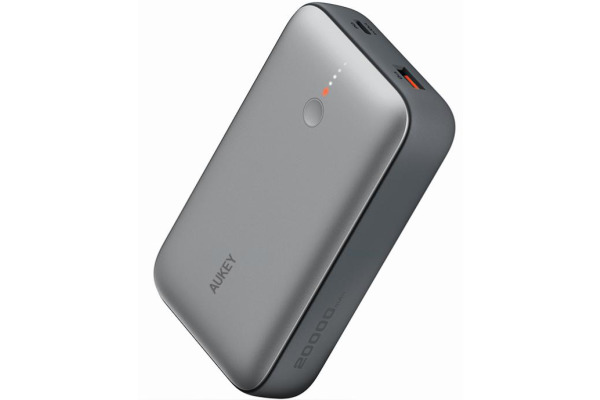 AUKEY Spark Mini 20000, 20W, PD,QC PB-Y57 GR Powerbank, Gray,USB-C,USB-A