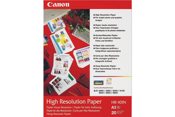 CANON Papier High Resolution A3 HR101NA3 InkJet 110g 20 Blatt