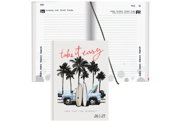 BIELLA Schüleragenda Easy 26/27 14800027U 1T/1S 12x16.5cm