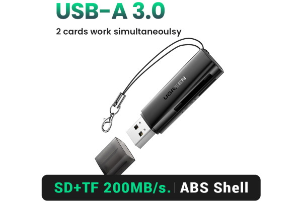 UGREEN Card Reader USB-A 3.0 60722 SD,TF, BB