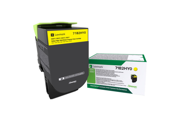 LEXMARK Toner-Modul HY return yellow 71B2HY0 CS31/41/51x 3500 Seiten