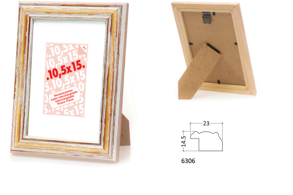 DEBEX Wechselrahmen 21x29.7cm 6306.01 2 Kiefer, weiss strukt.