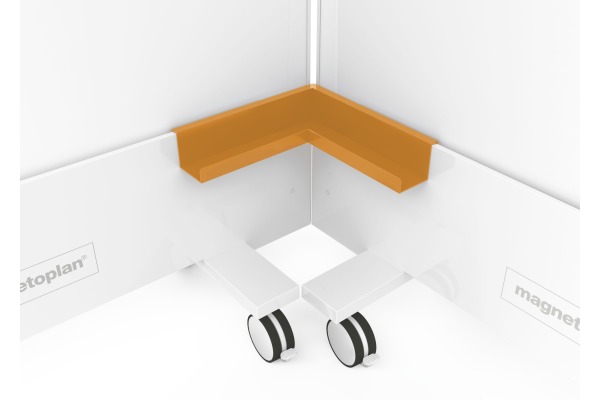 MAGNETOP. Eckablageschale Infinity Wall 114661028 melonengelb