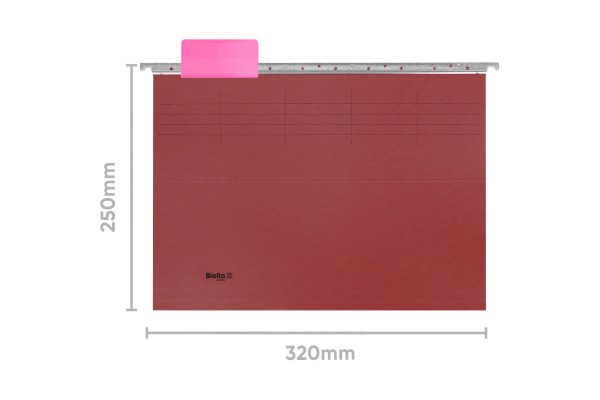 BIELLA Hängemappen-Set A4 27125545U rot 32x25cm 25 Stück