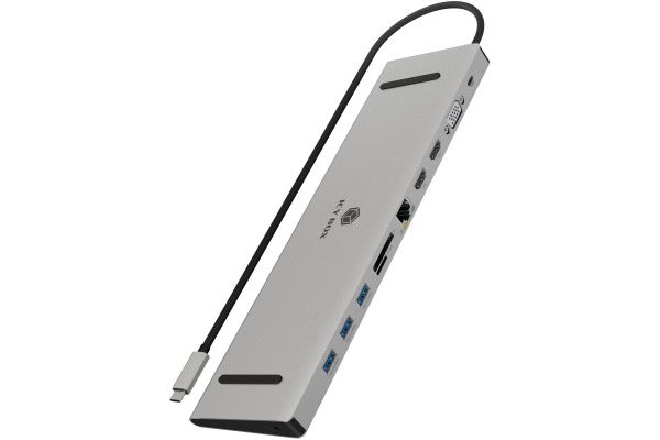 ICY BOX USB Type-C Dockingstation IBDK2106A 2xHDMI,VGA,3x USB-A,PD