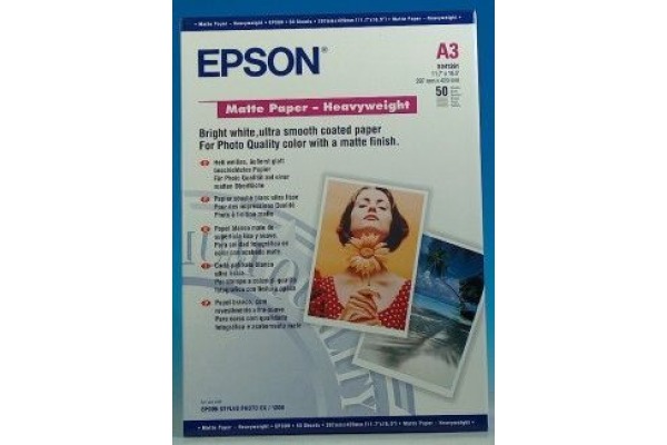 EPSON Matt Paper heavy weight A3 S041261 InkJet 167g 50 Blatt