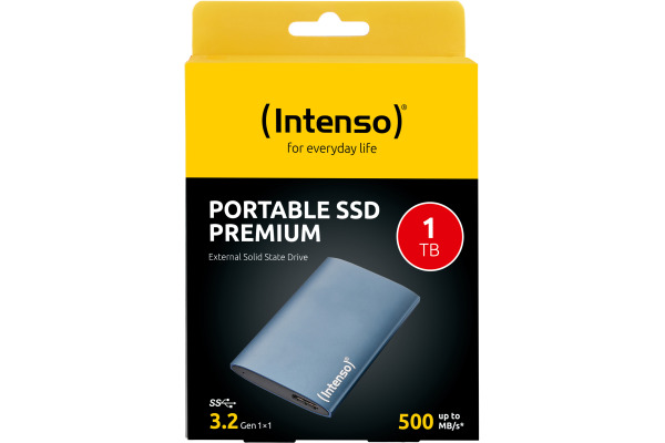INTENSO SSD external PREMIUM, 1TB 3823465 USB 3.2, blue