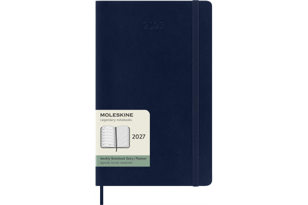 MOLESKINE Agenda Classic Large 2027 DSB2012WN 1W/1S saphir SC 13x21cm