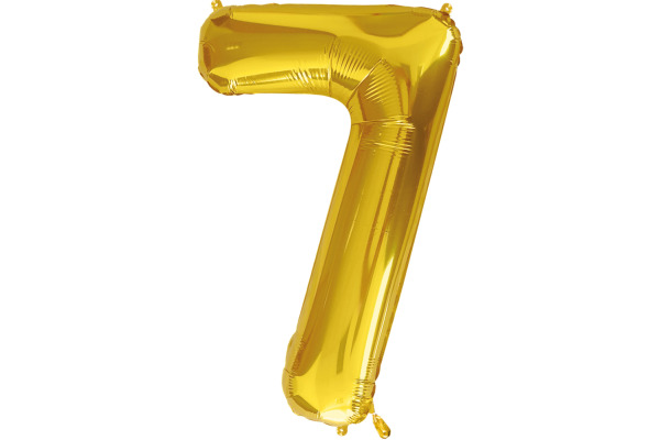 I AM CREA Folienballon Zahl 7 85cm 1000-1052 gold