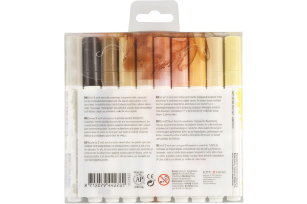 TALENS Ecoline Brush Pen Set 11509816 ass. Skin 10 Stück
