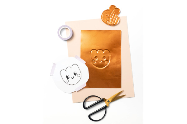 FOLIA DIY Alu Prägefolie 18x29.7cm 520 kupfer, extra strong 3 Blatt