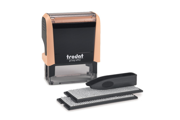 TRODAT Printy 4912 Typo 4 Zeilen Text 180860 pastellcreme