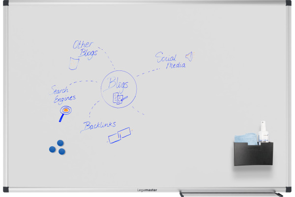 LEGAMASTE Whiteboard 60x90cm 7-108243 Unite Plus emailliert