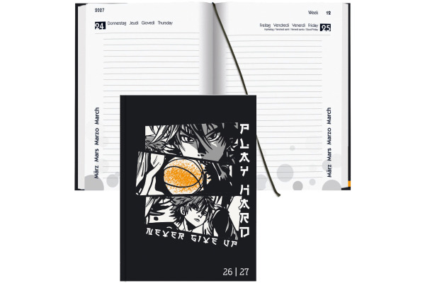 BIELLA Schüleragenda Anime 26/27 14810027U 1T/1S 12x16.5cm