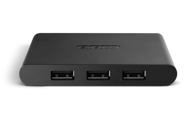 SITECOM USB 2.0 Hub 4 Port CN-081 Incl. Power adapter