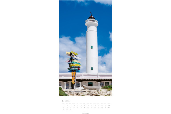 WEINGARTE Bildkalender 2027 315060027 Leuchttürme DE 33x68cm
