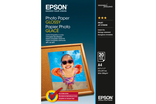 EPSON Photo Paper Glossy A4 S042538 InkJet 200g 20 Blatt