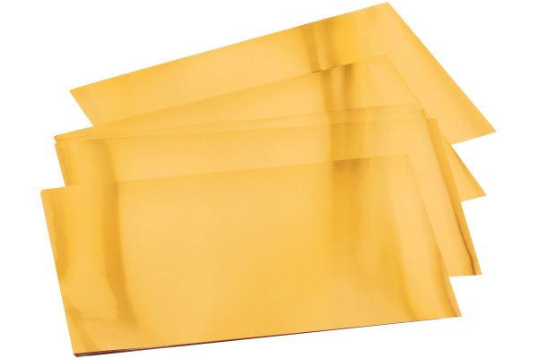 FOLIA DIY Alu Prägefolie 18x29.7cm 521 gold,extra strong 3 Blatt