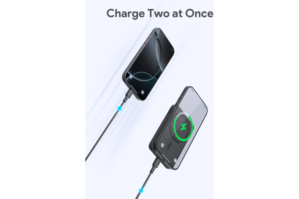 AUKEY MagFusion 5000mAh PB-MS03 G Powerbank Wireless Grey