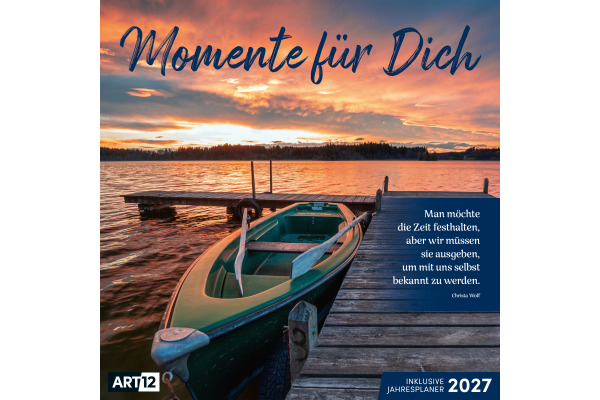 ACKERMANN Bildkalender 2027 4702 Momente für Dich ML 30x30cm