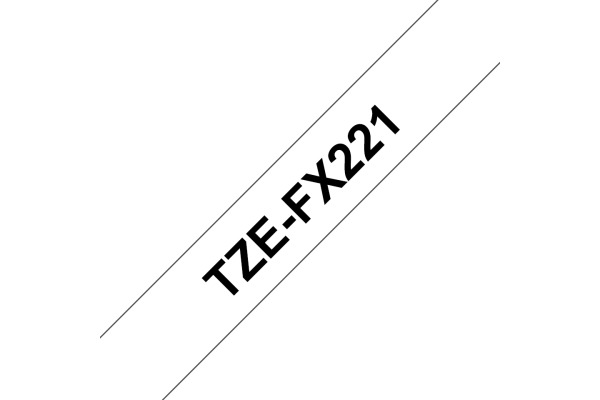 PTOUCH Flexitape lamin. schwarz/weiss TZe-FX221 zu PT-550 9 mm