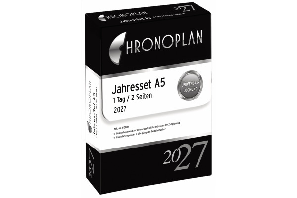CHRONOPLA Jahres-Set Tagesplan 2027 50207Z.27 1T/2S A5