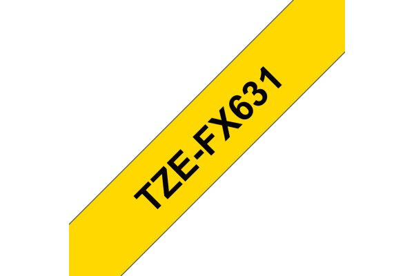 PTOUCH Flexitape lamin. schwarz/gelb TZe-FX631 zu PT-550 12 mm