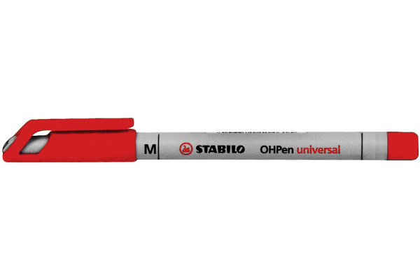 STABILO OHP Pen non-perm. M 853/40 rot