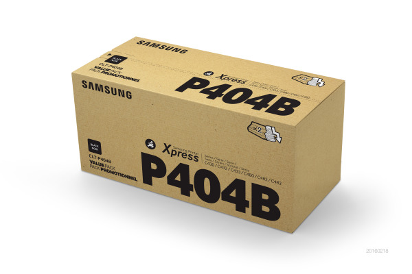 SAMSUNG Toner-Modul Twin-Pack schwarz CLT-P404B C430/432/480/482 2 Stück