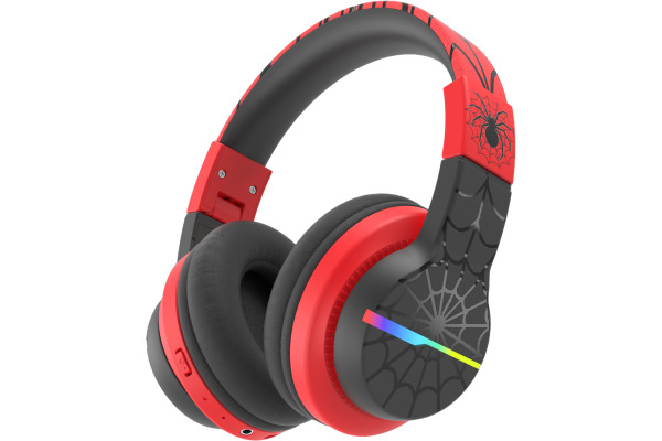 ICLEVER Kids Bluetooth Headphones C03-1702N BTH12, LED, 55h, black/red