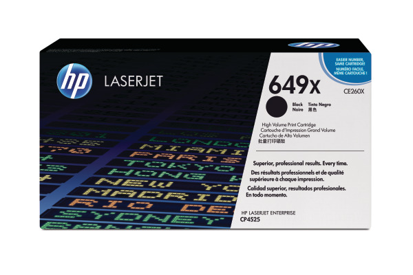 HP Toner-Modul 649X schwarz CE260X Color LJ CP4525 17'000 Seiten