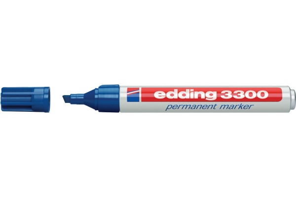 EDDING Permanent Marker 3300 1-5mm 3300-3-10 blau 10 Stück