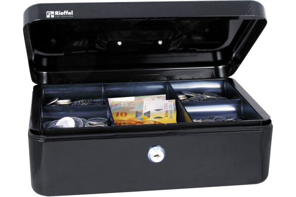 RIEFFEL Geldkassette Valorit VTGK4SCHW 10x30x21,7cm schwarz