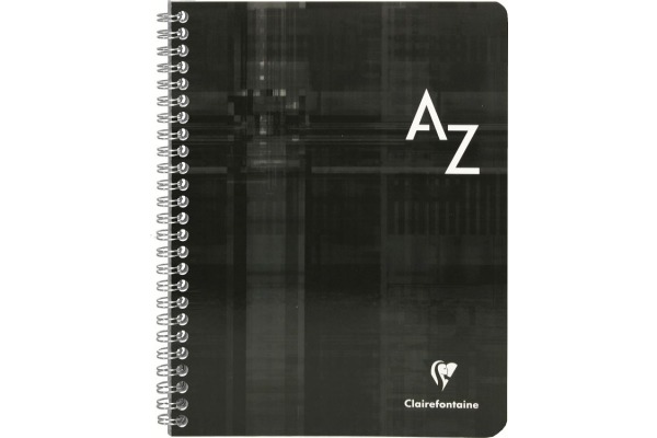 CLAIREFON Adressbuch Index A5 8549C ass., kariert, 5mm 90 Blatt