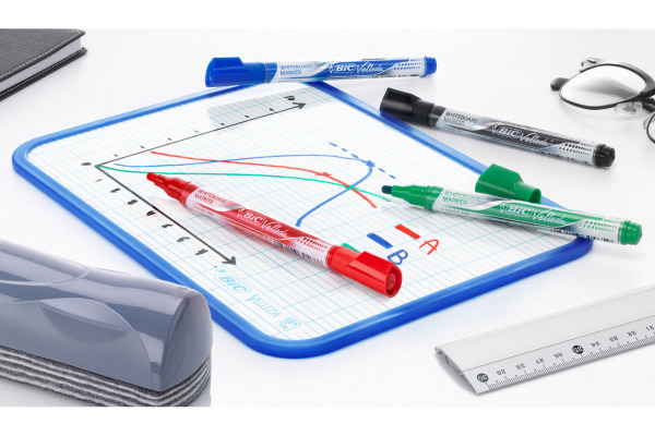 BIC Whiteboard Liquid Ink 902094 4 Farben, Etui