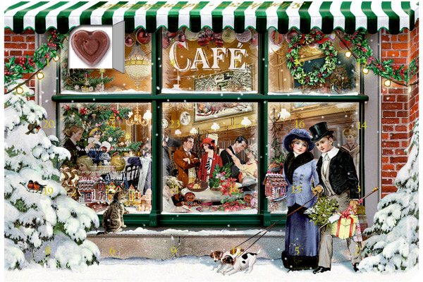 COPPENRAT Adventskalender Schokolade 72545 Herzmomente im Advent