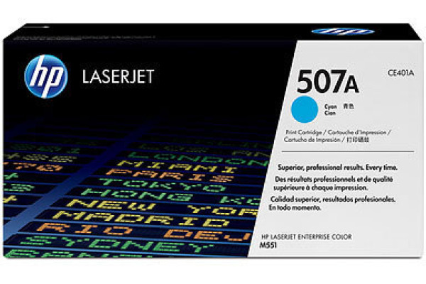 HP Toner-Modul 507A cyan CE401A LJ Enterprise 500 Col. 6000 S.